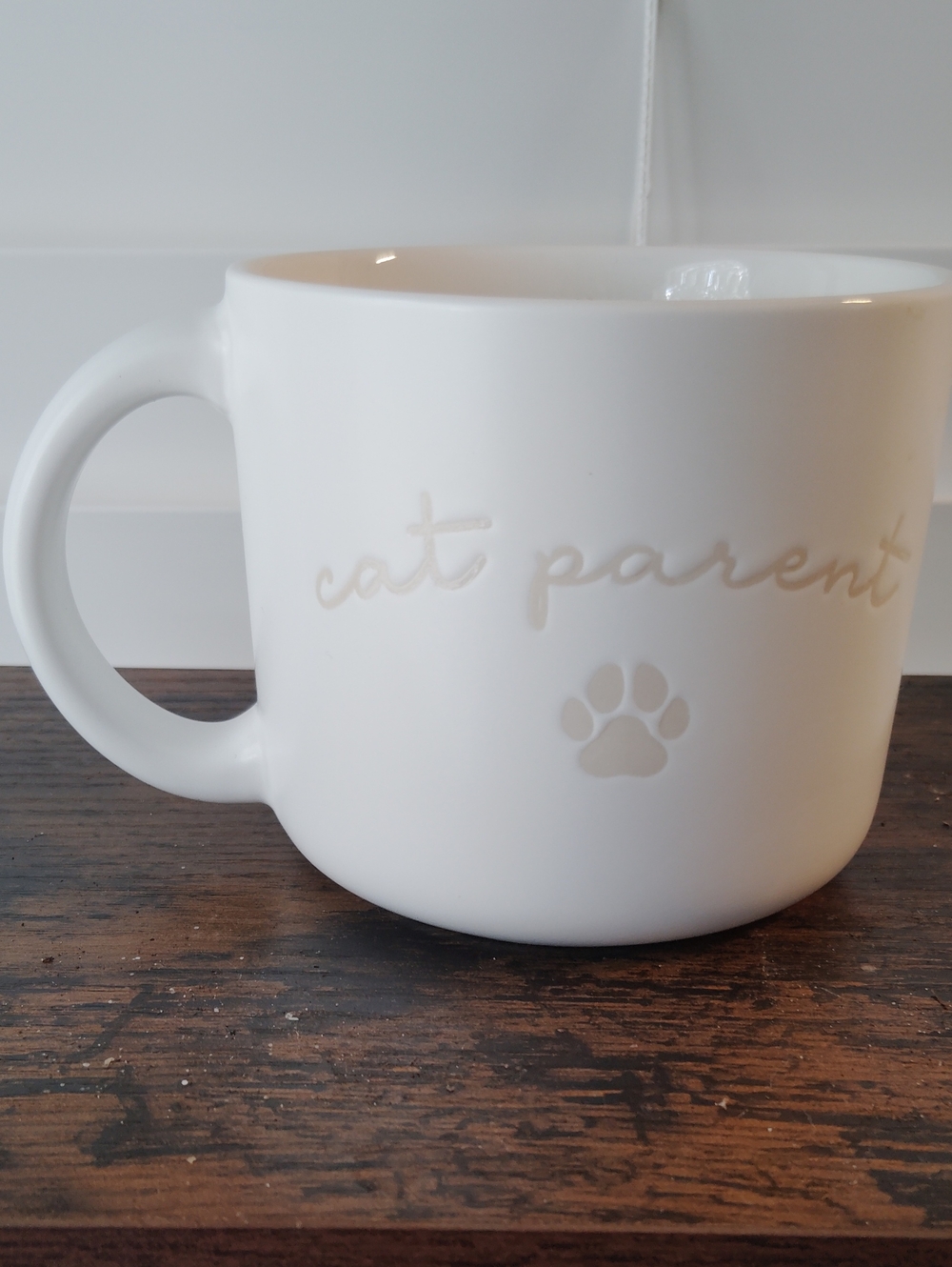 Room Essentials Cat Parent White Ceramic Mug - 14oz